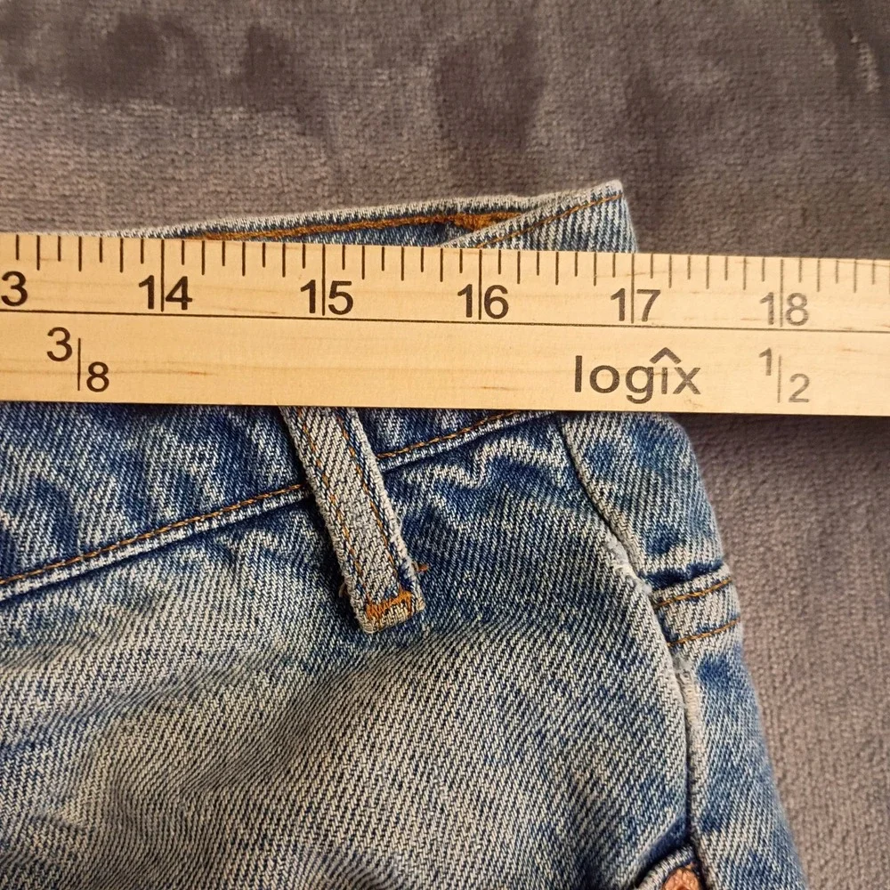 Levi's 517 Bootcut Jeans Mens 34x29 Light Wash Orange Tab Vintage Distressed